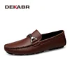 DEKABR Summer Loafers Men Luxury Brand Moccasins Shoes Men Leather Loafers Shoes Slip on Non-Slip Working Office Loafers for Men 5