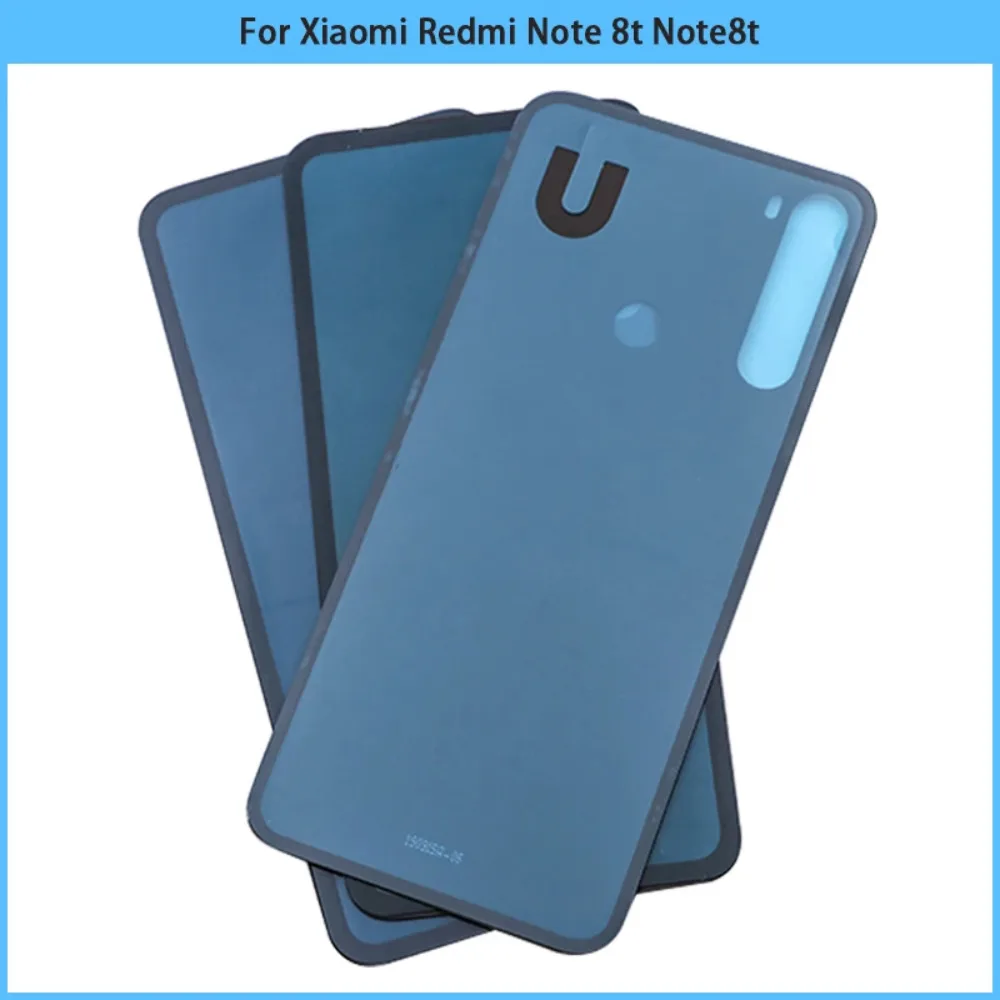Glass Phone Back Cover for Xiaomi Redmi Note 8T Battery Cover With Adhesive Replacement