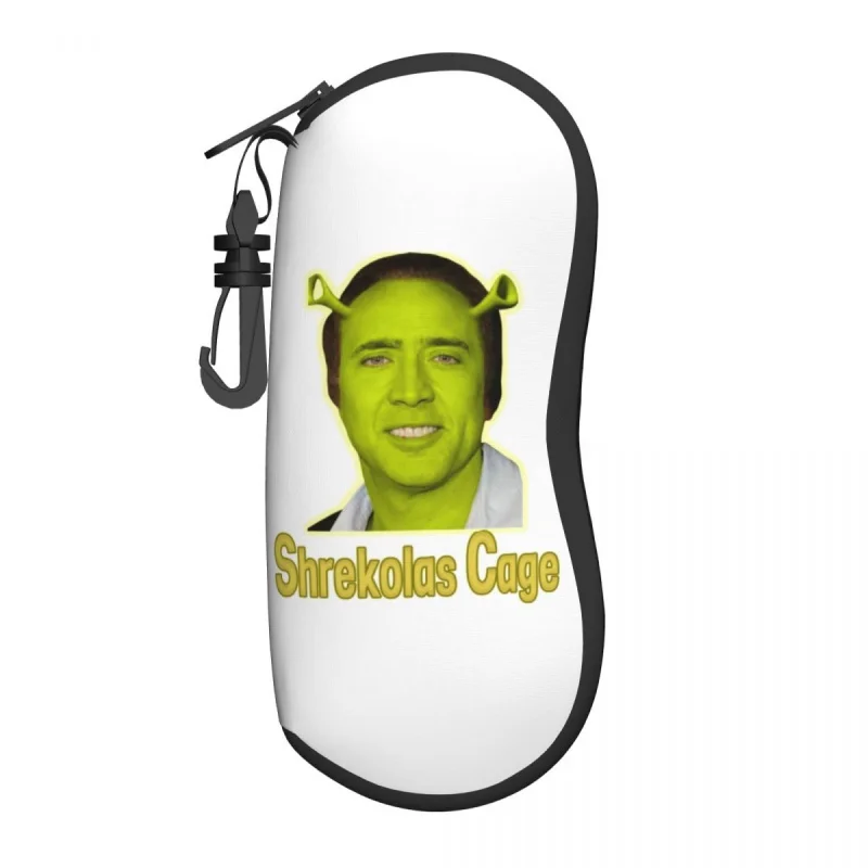 

Custom Nicolas Cage Shrek Glasses Case Portable American Actor Shell Eyeglasses Case Sunglasses Box