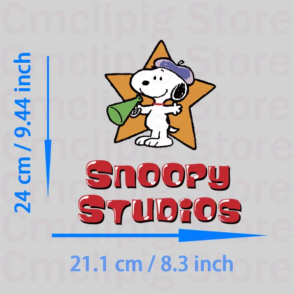 Popular Cartoon SNOOPY patches DIY stripes appliques for children self-adhesive Sewing Decoration