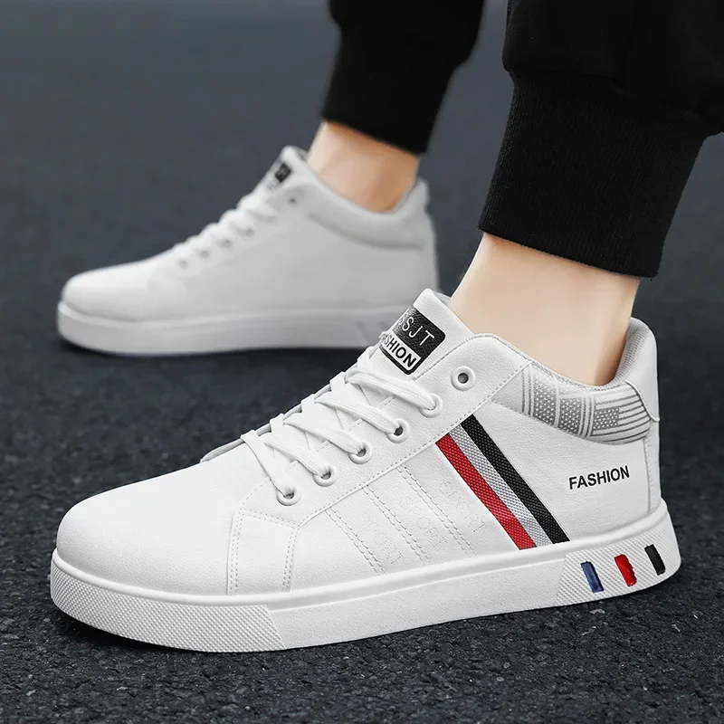 Fashion Men's Casual Shoes Autumn High-Top Vulcanized Shoes for Mens Non-Slip Wear-resistant Men Sneakers Winter Tenis Masculino 6