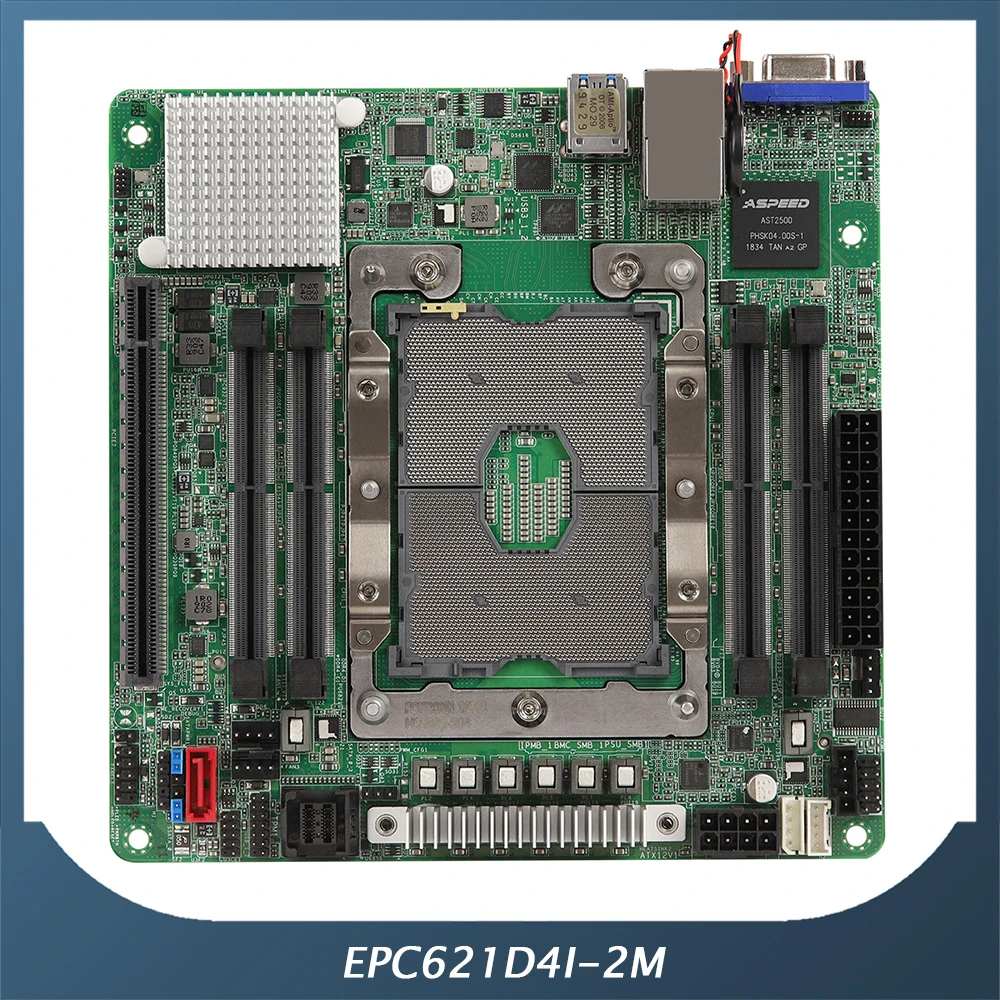 Epc621d4i2m Nas Server Motherboard For Asrock Itx Lga3647 C621 Ddr4