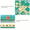 1PCS, English Scrabble Solitaire, Alphabet Chess, Alphabet Scrabble, Jigsaw Board Game for 2-4 players, board game。 5