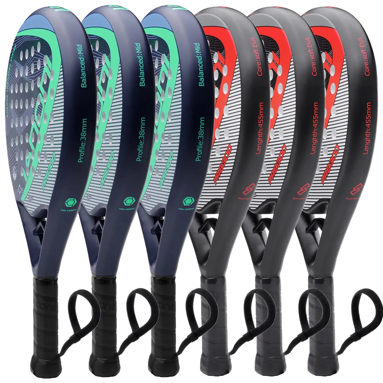 

Custom Design LOGO Paddle Raquete De Professional Carbon Fiber Padel Tennis Rackets