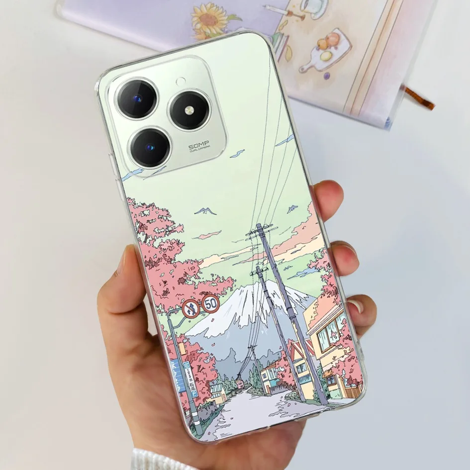 Cute Love Heart Soft Clear Silicone Protective Phone Case