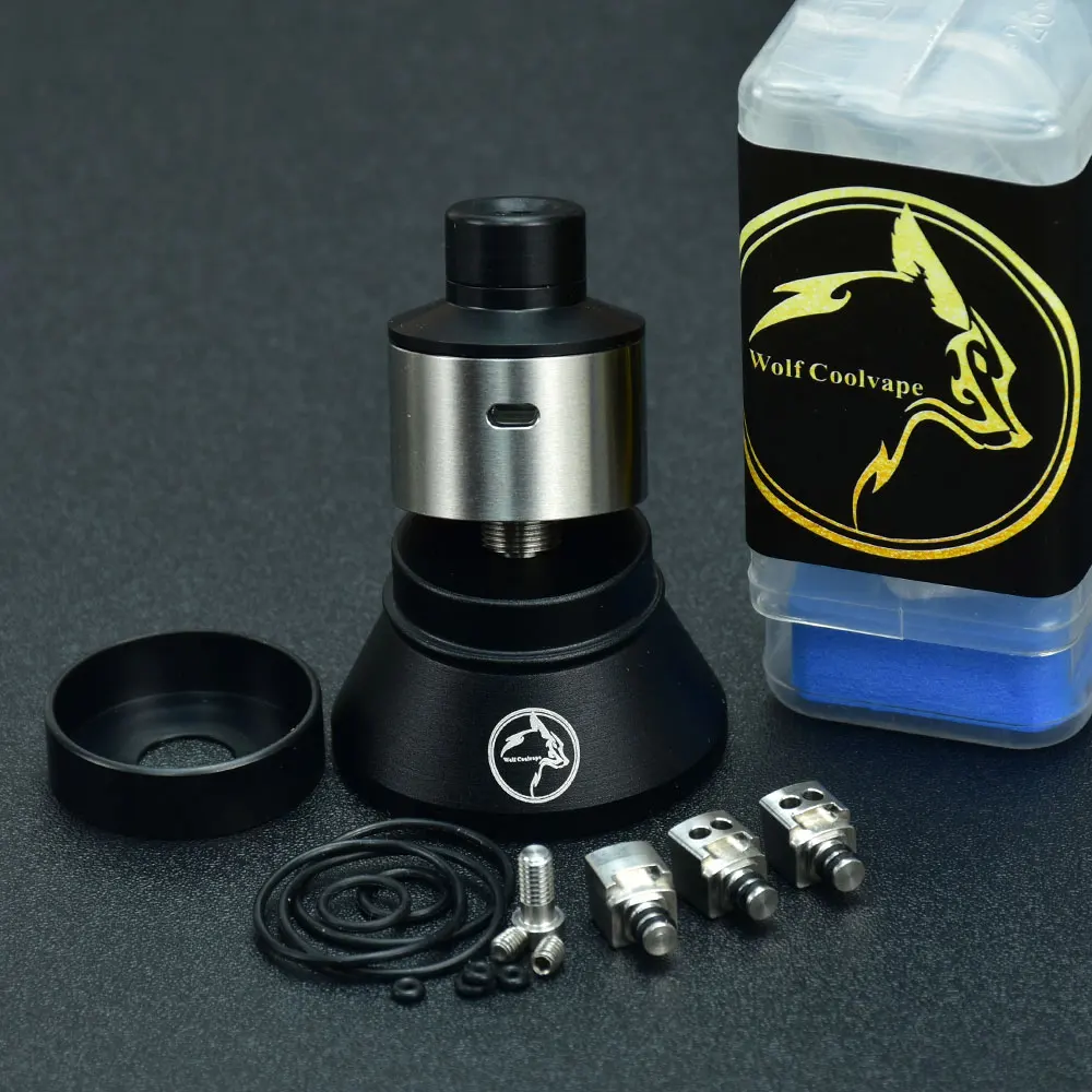 

Испаритель Wolfcoolvape W2CK D mtl BF RDA W2CK D rda 316ss mtl, бак для вейпа с одной катушкой 22 мм, с баком для вейпа