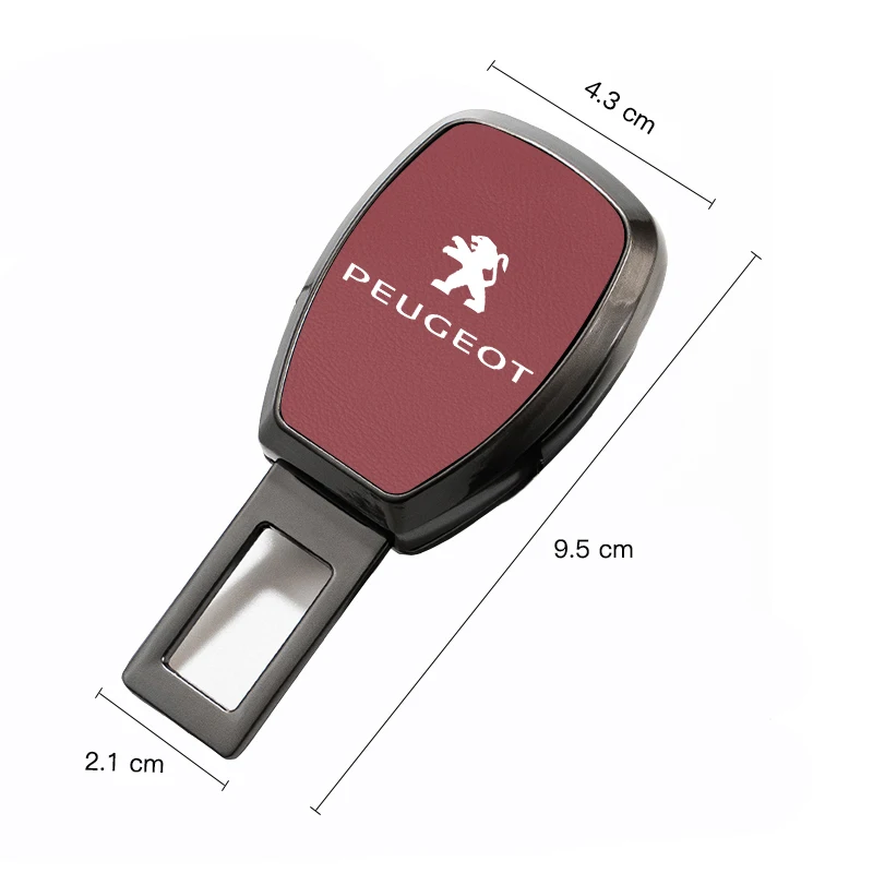 Car Seat Belt Extender Seatbelt Lock Buckle Clip Plug car seat belt extender For Peugeot 206 106 207 308 307 208 4008 407 2008 508 205 3008 107