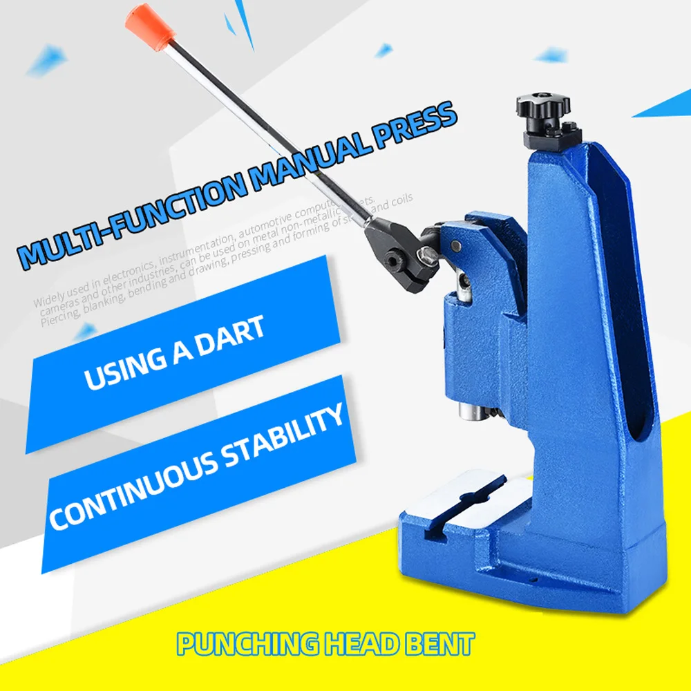 J03-0.4A Small Manual Press Desktop Manual Punching Nominal 4KN Press Hand Beer Punching Machine