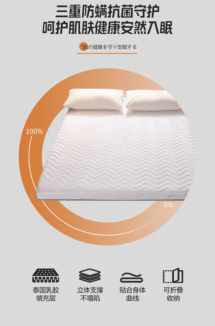 Description Picture 3 of itemDropshipping Customizable Size Mattress Soft Mattress Home Tatami Mat Was The Floor Mat Student ZHA03-65599