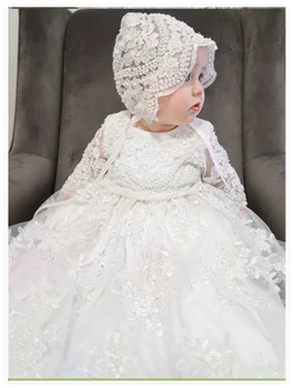 Pearl Floral Baby Girl Hat Outfit 1