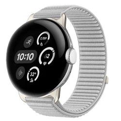 Breathable Nylon Sports Strap for Pixel Watches - Adjustable Wristband Bracelet (Premium Grey)