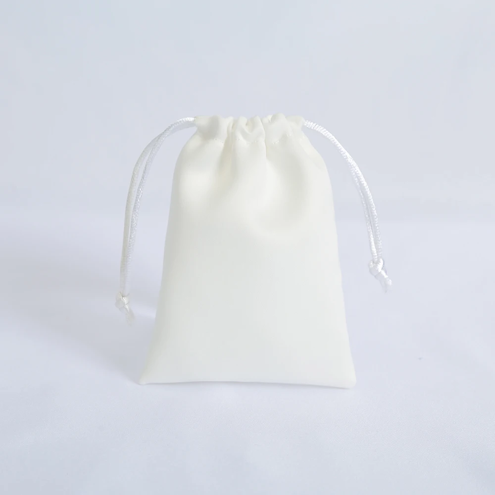 100 stücke Individuelles Logo Seide Samt Schmuck Geschenk Taschen Satin Kordelzug Ohrring Ring Verpackung Organizer Beutel Hochzeit Gunsten Candy Tasche – Detail 8