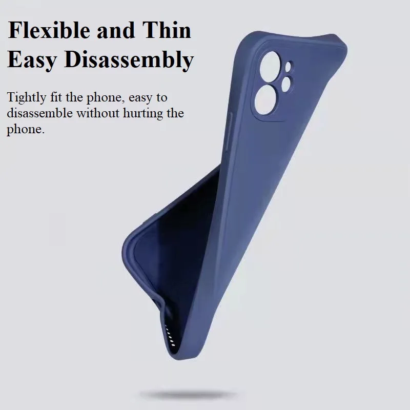 Für OnePlus 10Pro Hautgefühl Einfarbige Flüssigsilikon-Telefonhülle Stoßfeste Schutzhülle Feines Lochobjektiv Anti-Dr_voghion.com