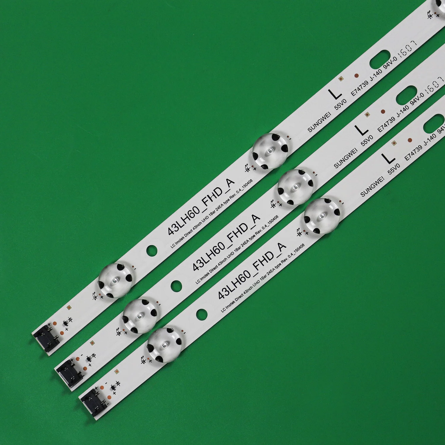 Tira de Retroiluminação Led para lg 43uh619v 43uh610v 43uh6030 43uf6407 43lh60 _ Fhd_a Hc430dgn-slnx1 Uf64 _ Uhd_a 43lh60fhd 43uf6409 - Imagem 4
