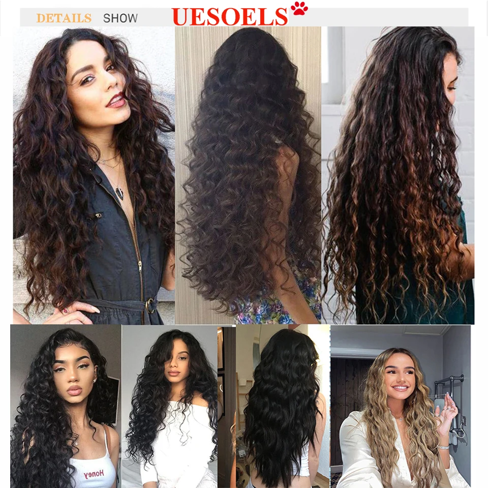 Clip In Hair Extensions Human Hair Water Wave Clip In 8Pcs/Set Natural Black Color Brazilian 100% Remy 8-26 Inch Full Head