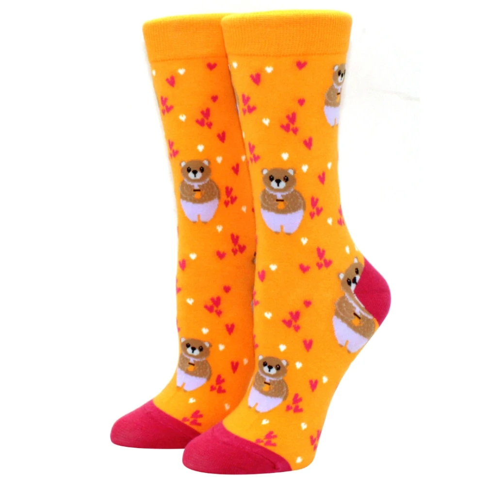 Kawaii Women's Harajuku Candy Color Crew Socks