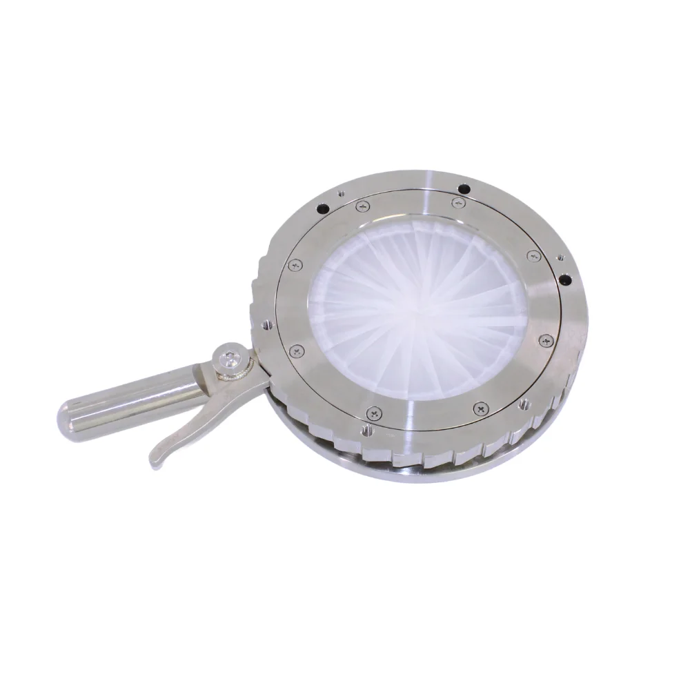 DN200 8inch AD Iris Diaphragm Valves Manual Type/ Stainless Steel 304 Valve Body /Powder-Specific / Bulk Handling Solid Flowing