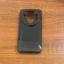 Enhanced Soft TPU Silicone Back Cover - Black Transparent Finish for Oukitel WP200 Pro (Black)
