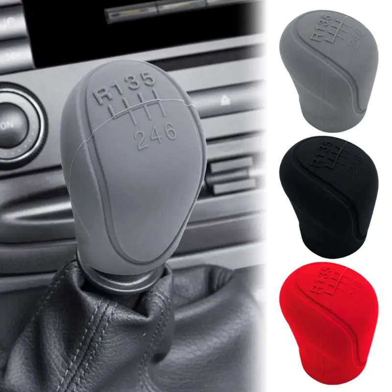 Silicone Gear Shift  Knob Cover for V40 V50 S60 S80 XC60 XC90 Fiat 500 grande punto panda