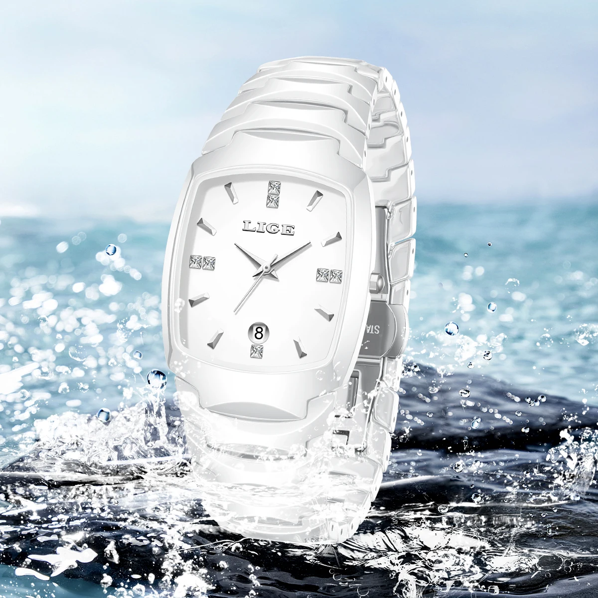 LIGE Women's Wristwatch Luxury Brand Watch for Women Elegant Bracelet Waterproof Fashion Quartz Ladies Watches Relogio Feminino