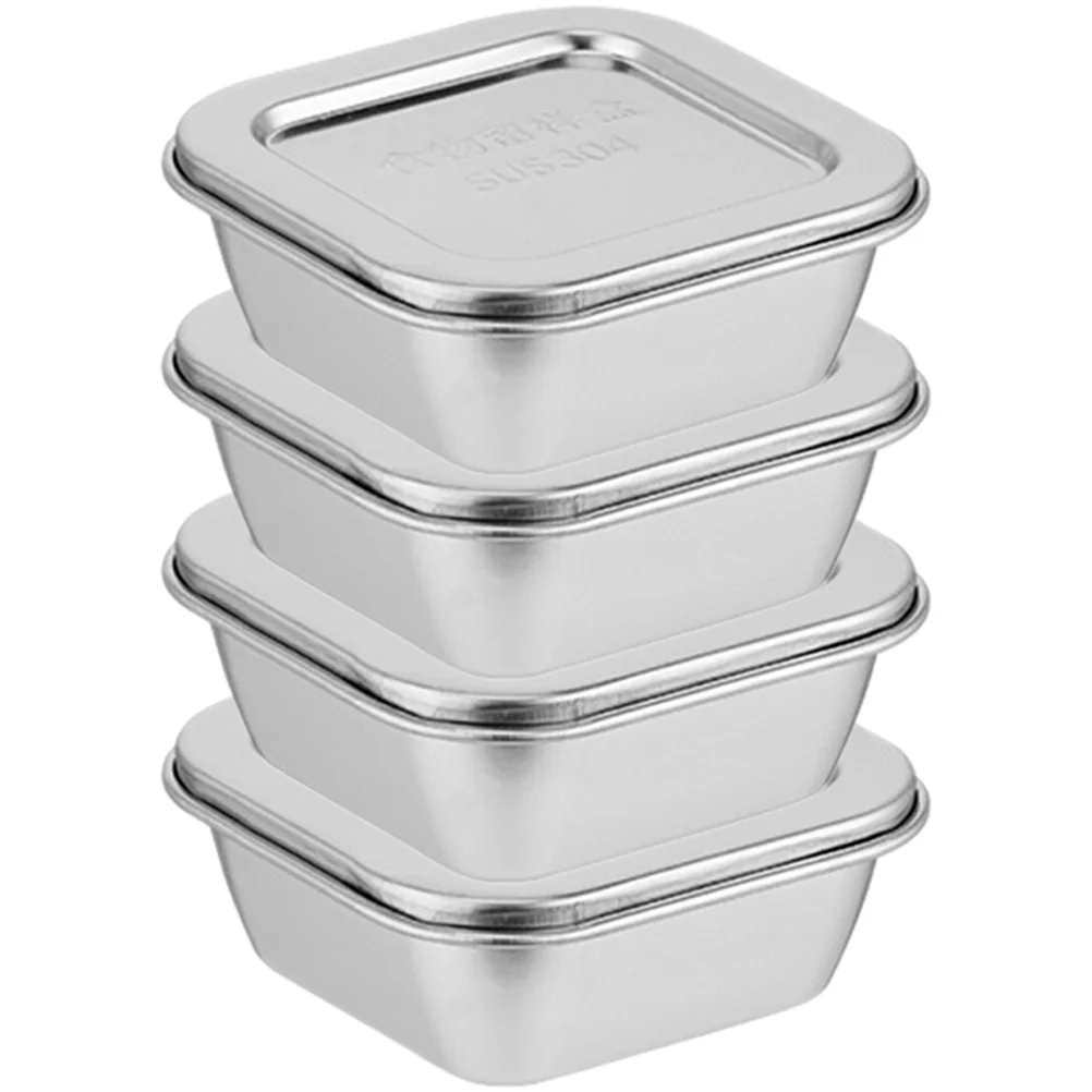 

4 Pcs Storage Bowls with Lids Huge Glass Kitchen Essentials Food Containers for Fridge Airtight