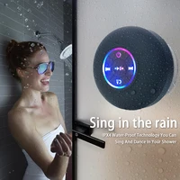 Portable Wireless Bluetooth Speaker LED IPX4 Waterproof Loudspeaker Outdoor Bathroom Large Suction Cup Mini Stereo Sound Box 1