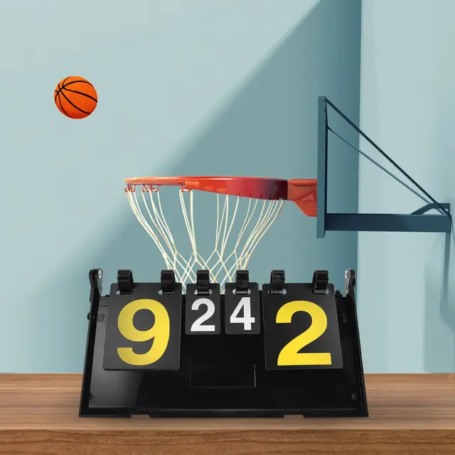Portable Flipping Scoreboard PVC Waterproof Sports Score Board Tabletop Basketball Tennis Badminton Net Game Accessories 5