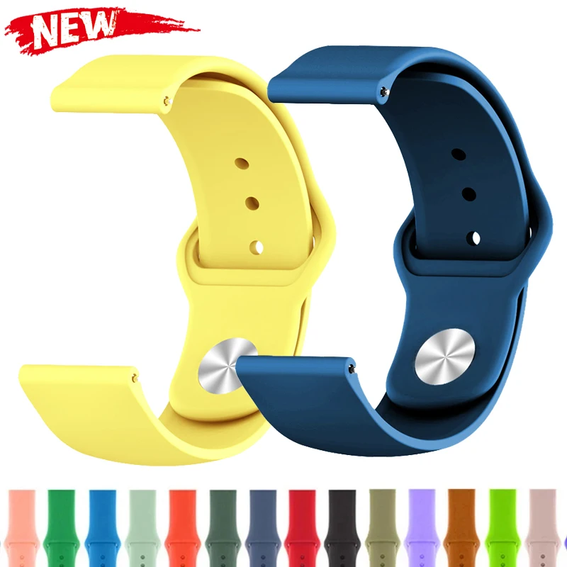 Versatile Silicone Watch Band – Premium Strap for Smartwatches (22mm/20mm) for Women and Men