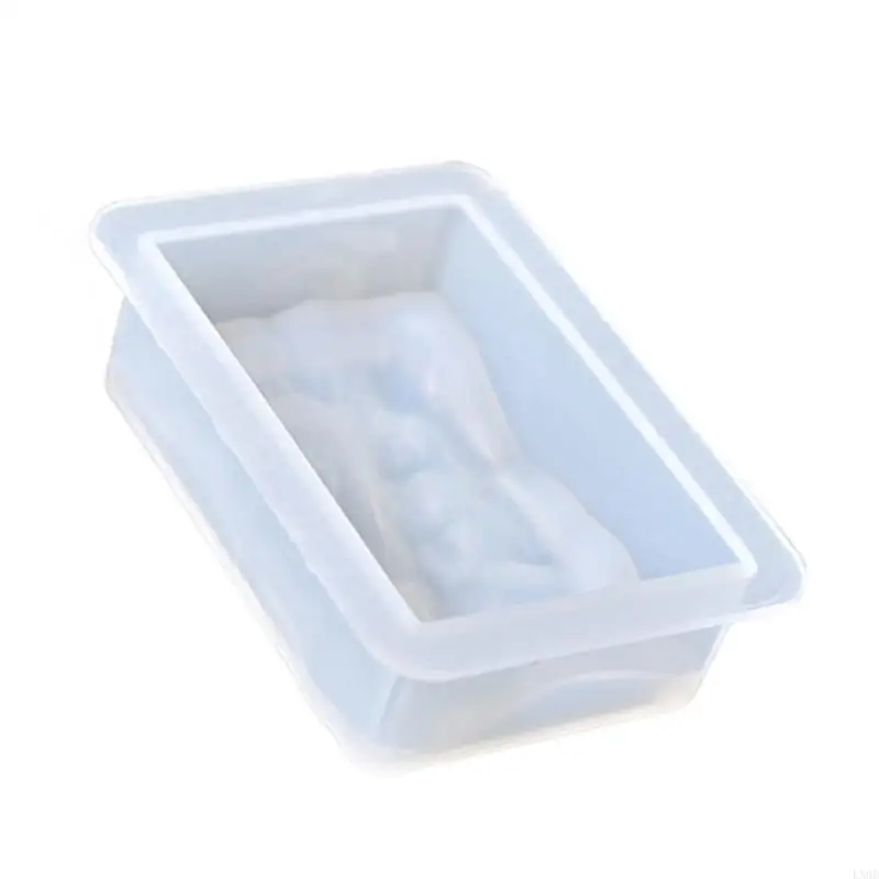 LX9D Flexible Silicone Castes Keychain Mould for Epoxy Resin Great for Art Projects and Special Occasion Keepsakes Use