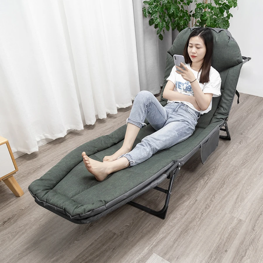 Folding Bed Office Camp Nap Lunch Siesta Cot Outdoor Portable