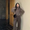 Rimocy Winter Warm Lambswool Coats Women Fashion Korean Padded Cotton Outerwear Woman Stand Collar Cropped Jacket Female 2024 6
