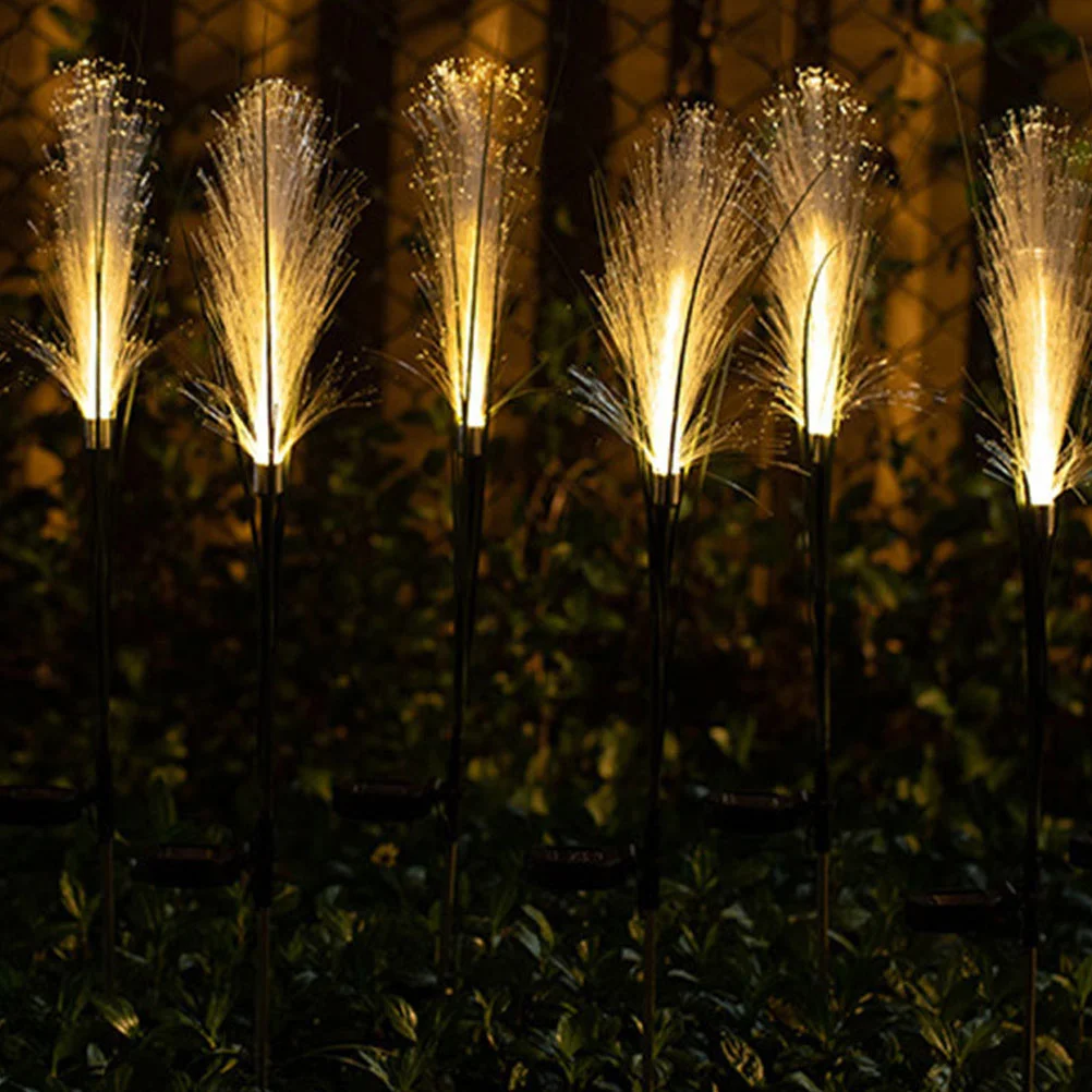 광섬유 리드 라이트 태양광 조명, 야외 정원 방수 장식, 광학 스테인리스 스틸