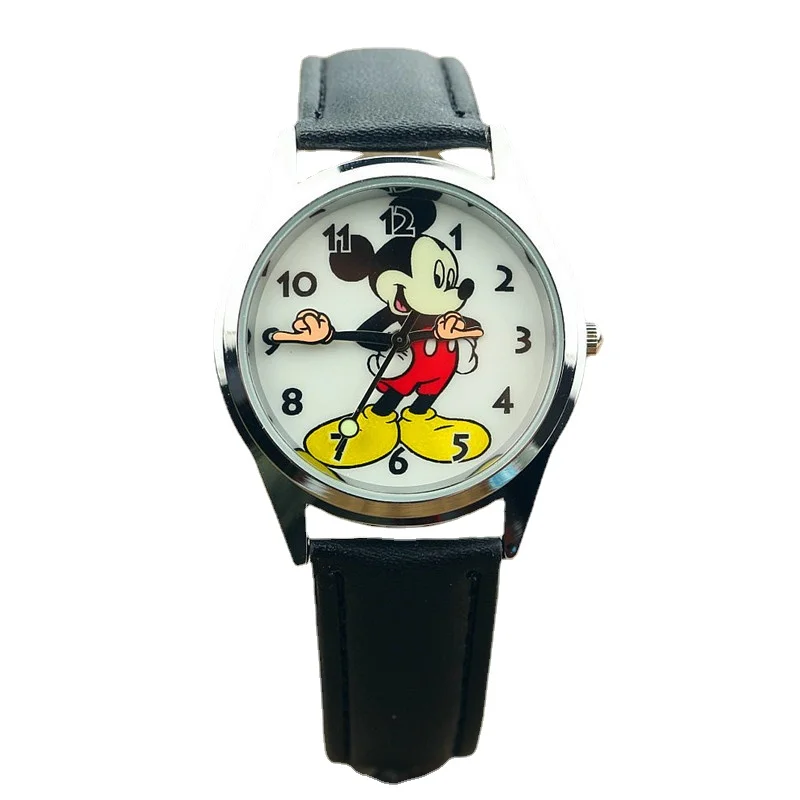 New Disney Mickey Mouse Fashion Teen Adult Watches Vintage Mani Articolate Orologio Al Quarzo Analogico Per Orologio Da Polso Da Donna Per Adolescenti