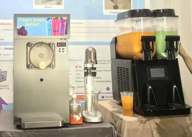 Ice Slush Machine 15l Granita Sorbet Ice Cream Gelato Milkshake Cocktail Slushy Juice Smoothie Margarita Machine Frozen Drink 5