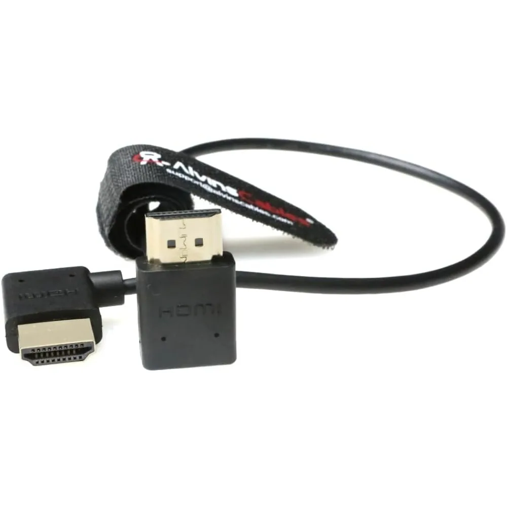 알빈 케이블 8K 2.1 HDMI 케이블 (아톰오스 닌자용), 8K@60Hz 4K@120Hz 고속 HDMI 케이블 (Z CAM용), 직각 30cm | 11.8인치