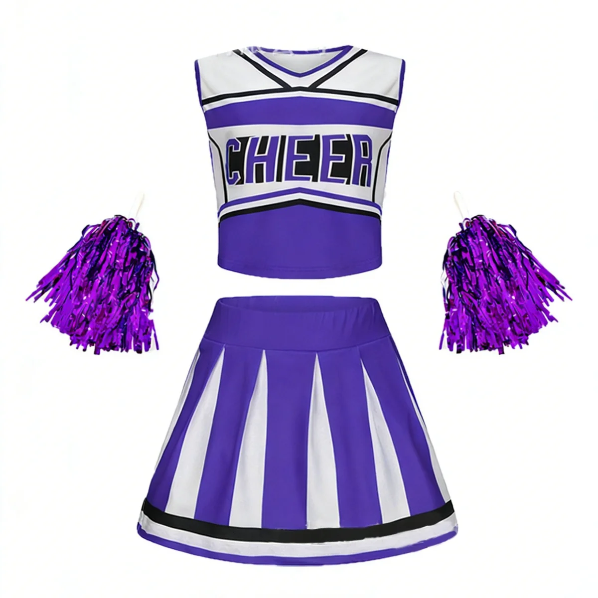 Soccer Babe Cheerleading Uniform Pleated Skirt Sports Dress Lightweight Comfortable For Girls Performance And Competition Wear