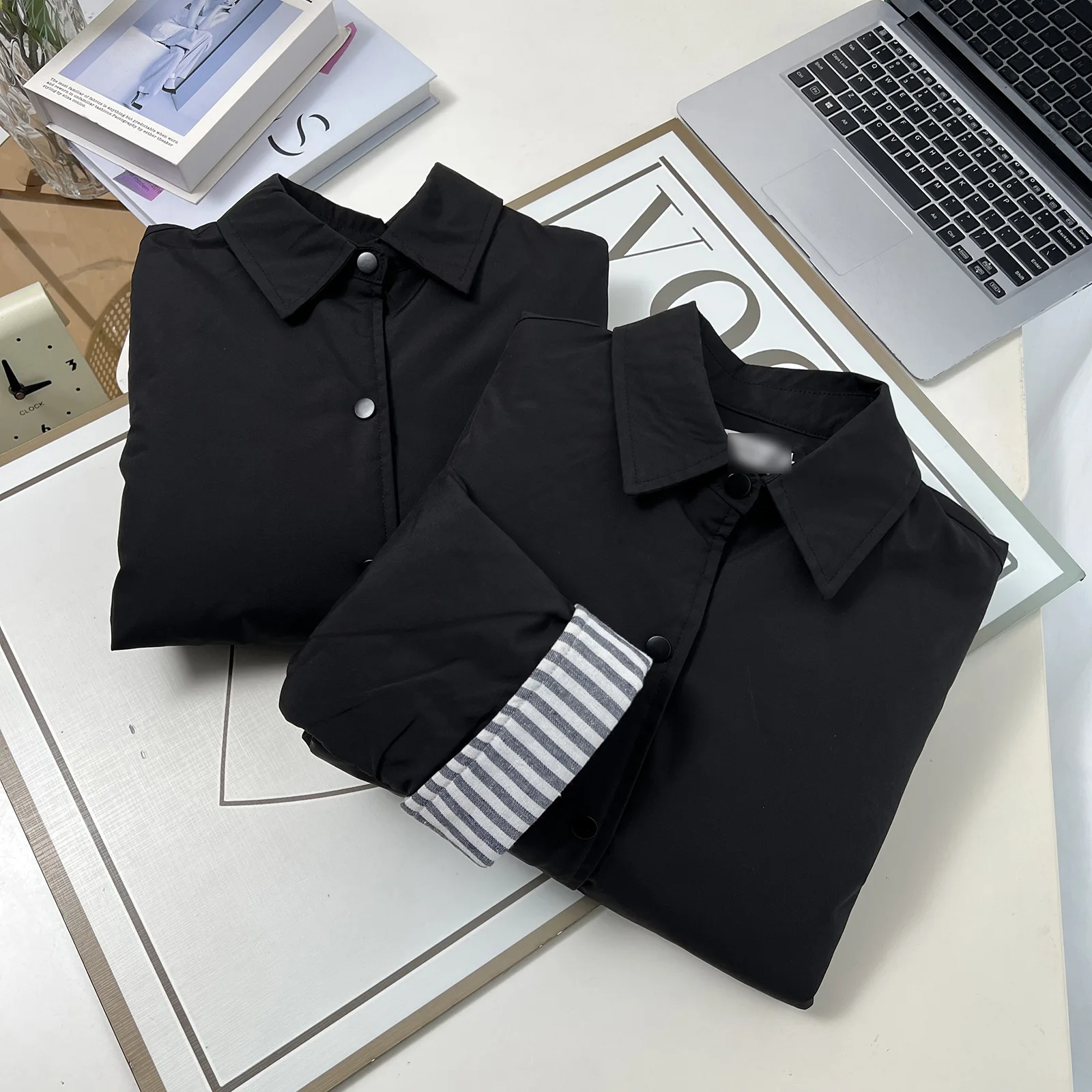 XXXXL Fashion Plus Size Women's Parkas New Winter Style Simple And Elegant Shirt Collar Padded Jacket Versatile And Warm Coats