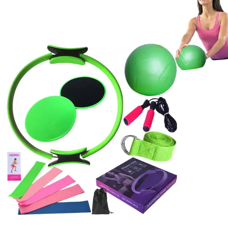 New Portable Pilates Set Yoga Fitness Accessories Yoga Stretching Equipment Sets for Women for Working Out Indoors and Outdoors