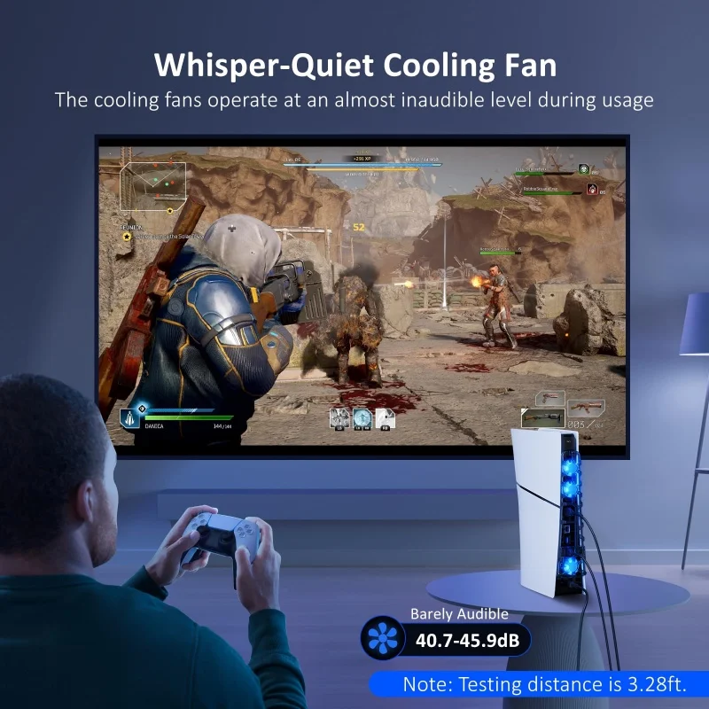 플레이스테이션 PS 5 PS5 슬림용 쿨러, 게임 콘솔 환풍기, 냉각 팬, USB 테이블 환기 장치