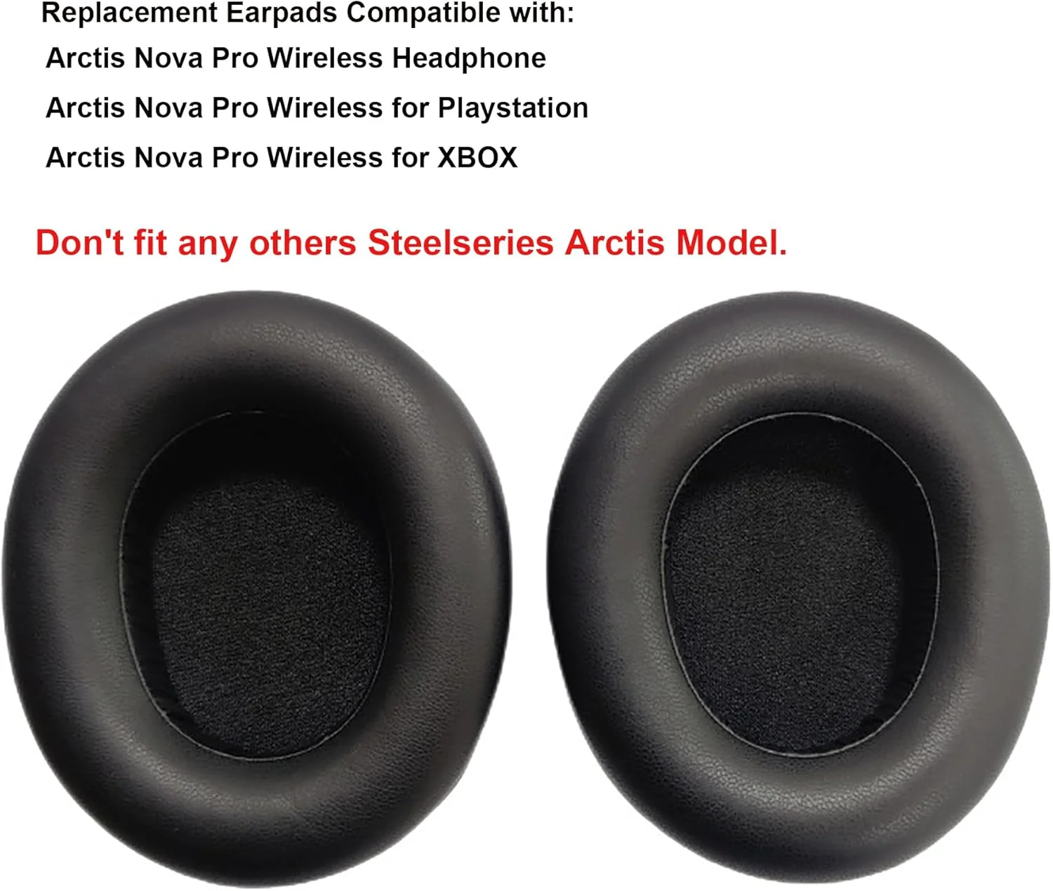 KUTOU Replacement Earpads Ear Cushions for Steelseries Arctis Nova Pro Wireless Headphones Earpad Softer Leather Replacement