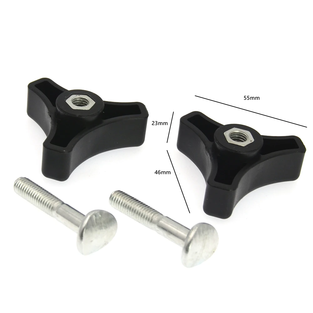 2pcs Lawn Machine Triangles Knob Handle Bolt Replacement Parts Nut Screw for Honda Lawn Mower Other Machine