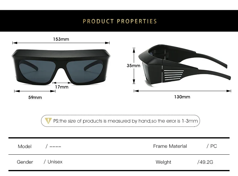 ZLY 2022 New Fashion Wrap Sunglasses Women Men PC Gradients Lens Frame Hiking Travel Casual Style Solid Vintage Eyewear_voghion.com