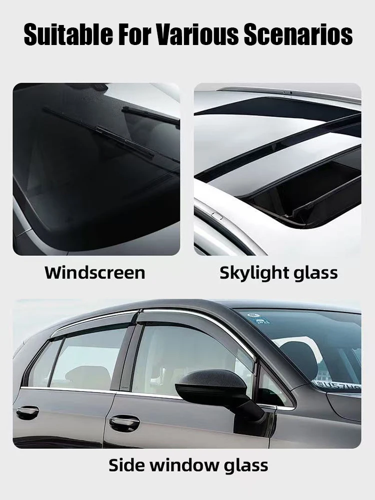 Car Glass Oil Film,Anti-rain Anti-fog,Specialized For Removing Stubborn Heavy Oil Film Coatings and Enhancing Surface Finish