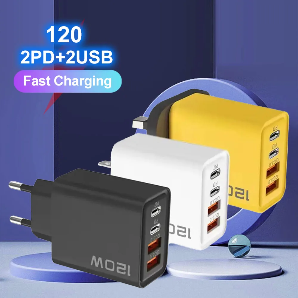 Total 2A PD USB Phone Charger Fast Charging Type C Mobile Phone Adapter For iPhone Samsung Quick Charge 3.0 EU/US Plug Wall Charger