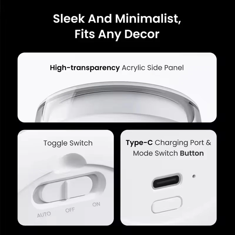 Yeelight RGB 센서 야간 조명 지능형 모션 감지 Type-C 자기 컬러 야간 조명 자동 항상 켜짐 2가지 모드