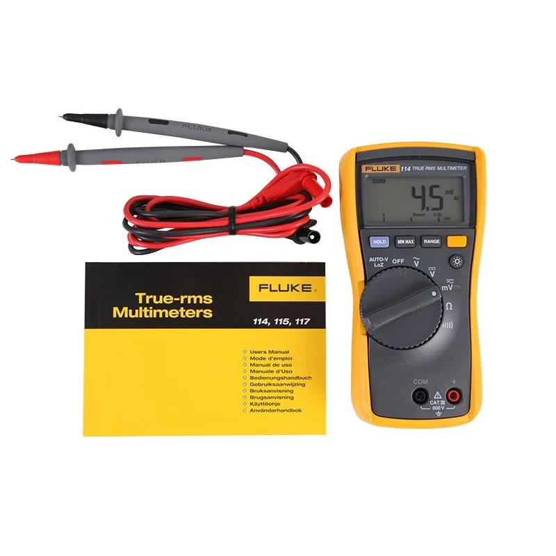 FLUKE 114 Electrical Digital Multimeter, 110 Series, 6000 Count, True