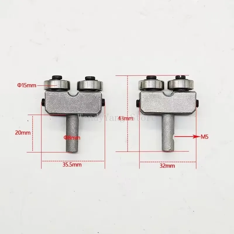 Bandsaw Blade Guides Wood Band Saw Ball Bearing Blade Guide for 9" 8" Bandsaw Accessories A pair of 2PCS Bandsaw Blade Guides