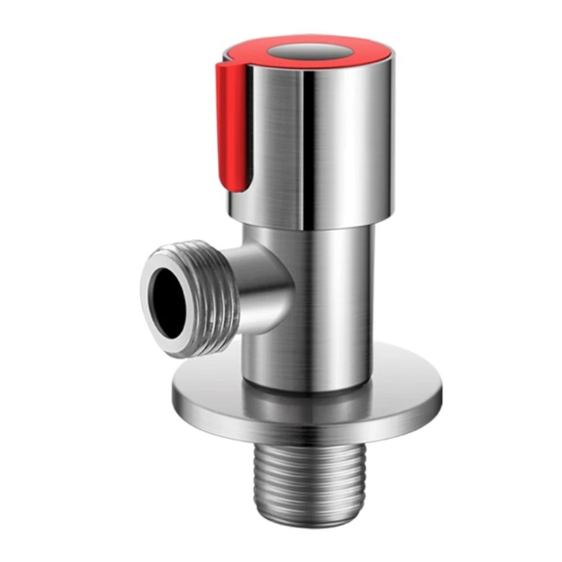 304 Stainless Steel Angle Stop Valves with Switch 1/2&rdquo; Cold Hot Water Stop