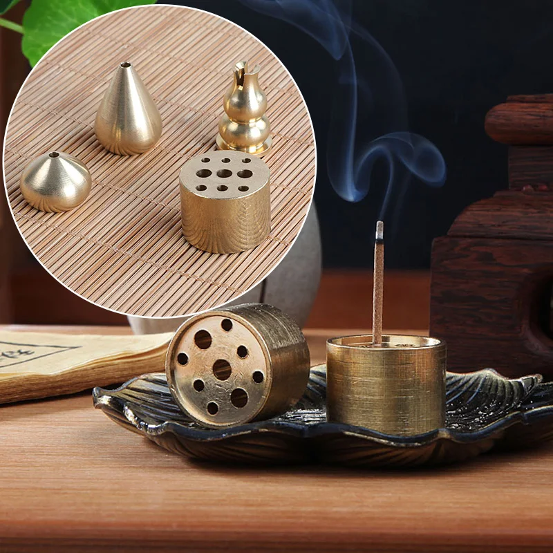 MiniIncenseHolderBrassIncenseBaseforHomeOfficeTeahouseMulti