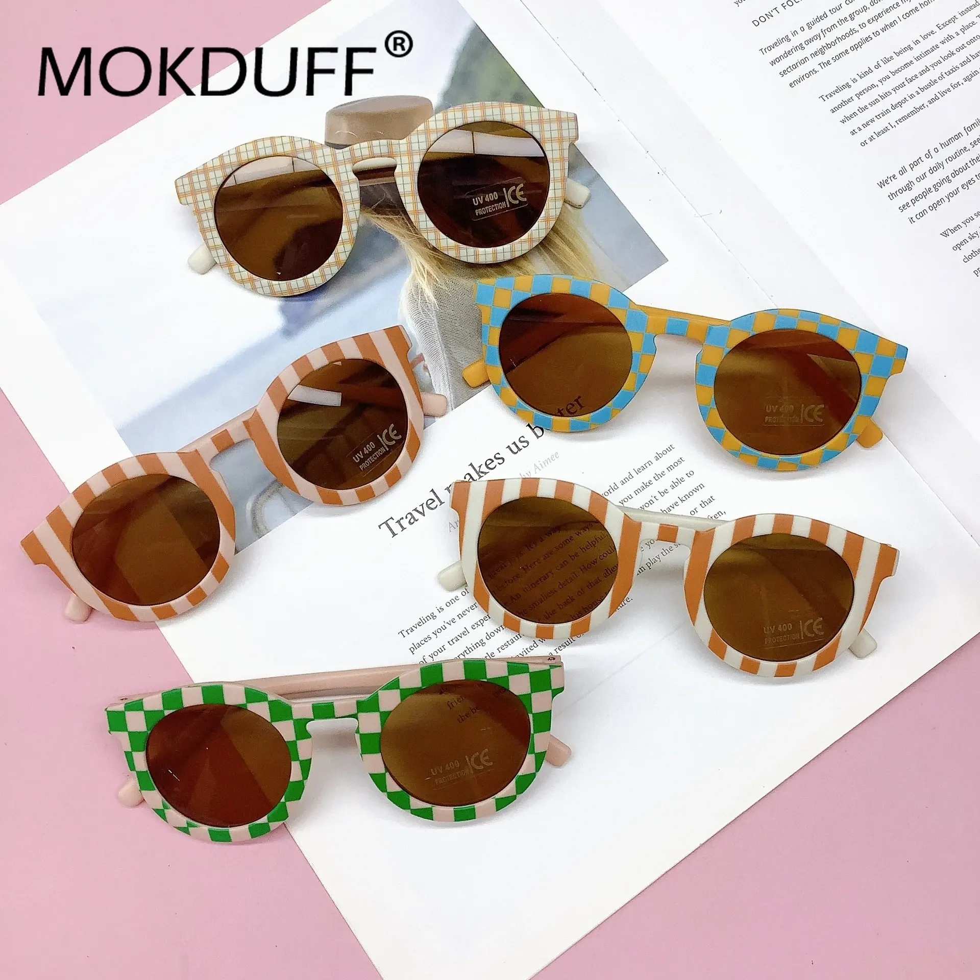New Kids Lattice Classic Outdoor Sun Protection Sunglasses Boys Girls Colors Protect Eyes Baby UV400 Sunglasses Children